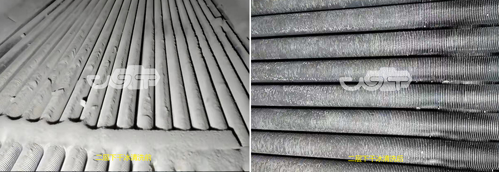 干冰清洗鍋爐對比圖